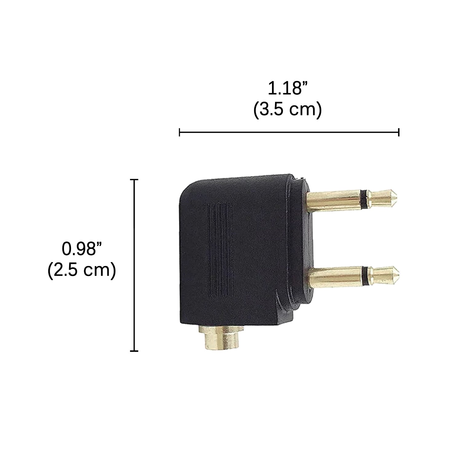 travel adapter for planes dimensions