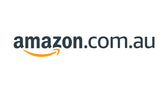 Logo of amazon.com.au featuring the name "amazon" in black lowercase letters, followed by ".com.au" in gray, with an orange curved arrow underneath from the 'a' to 'z'.
