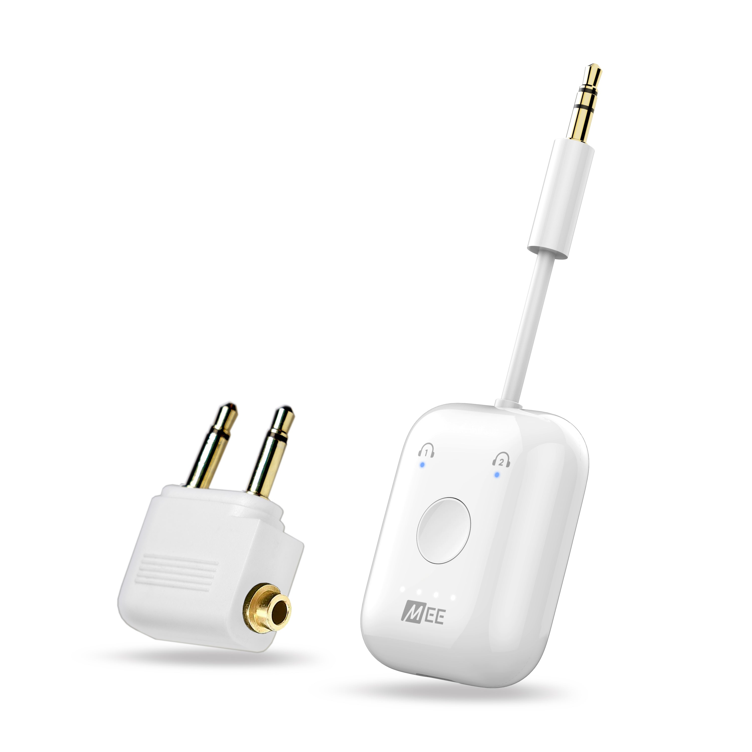 The Connect Air Pro is the ultimate Bluetooth accessory for your travels, turning any standard 3.5mm audio jack into a wireless connection point for your Bluetooth headphones, phone, or tablet. Includes 3.5mm audio cable and 2-prong adapter for international flights