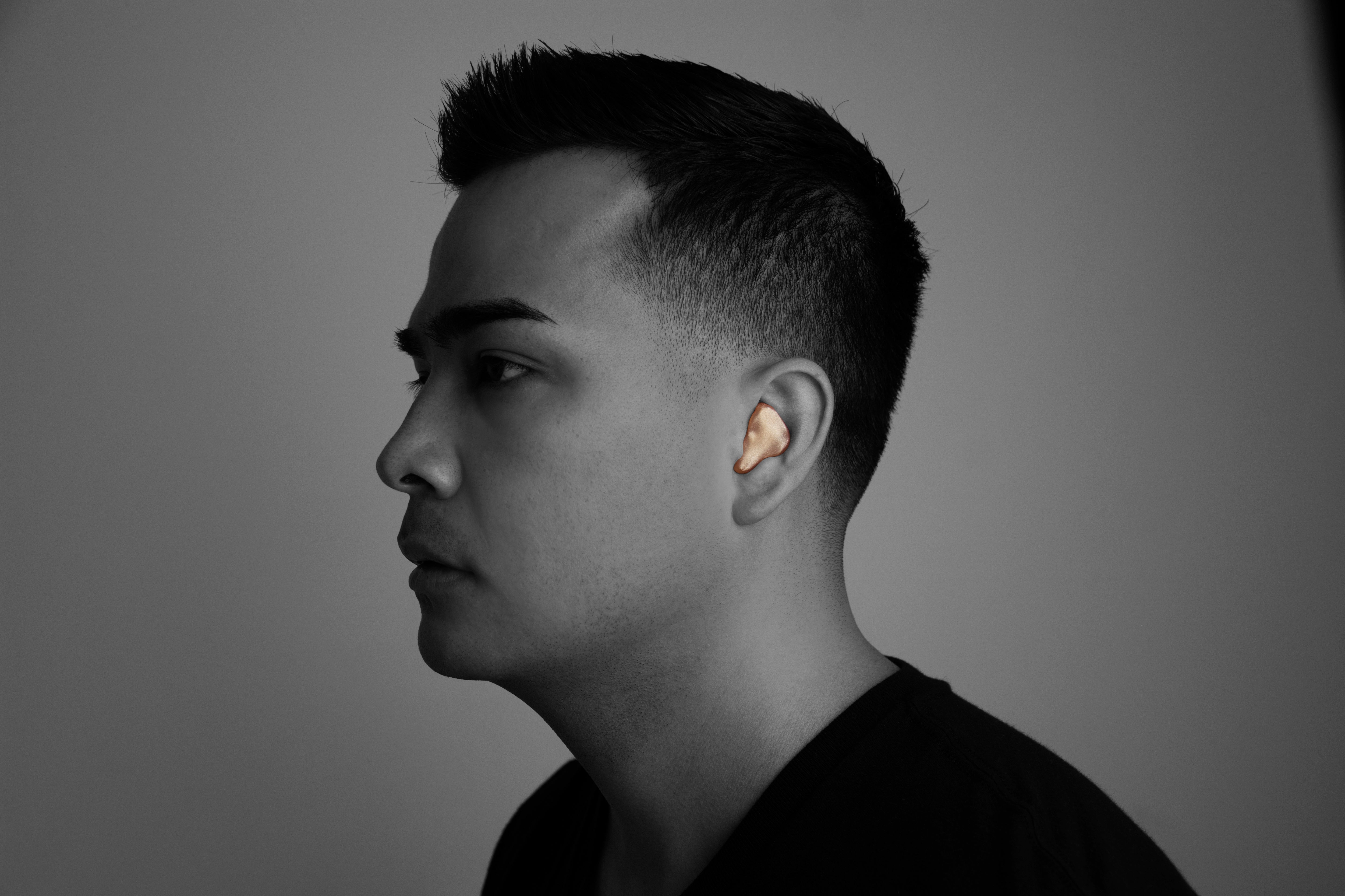 Custom molded earplugs in ear