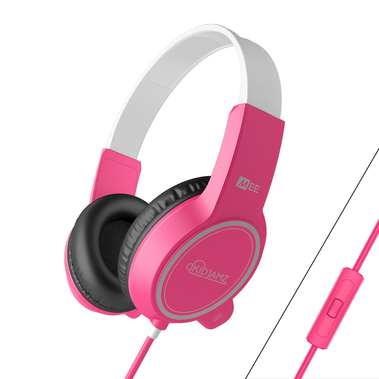 Image of KidJamz KJ35 Safe Listening Headphones for Kids with Inline Microphone.