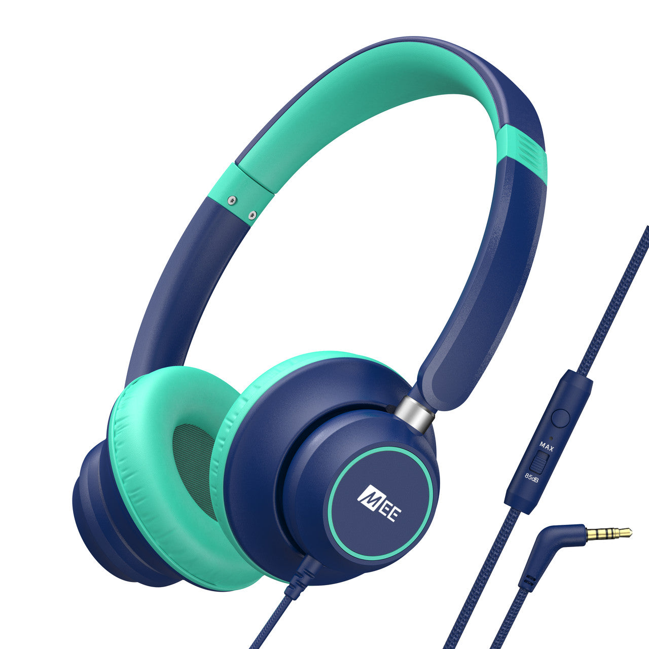 Image of KidJamz KJ45 Safe Listening Headphones for Kids with Inline Microphone.