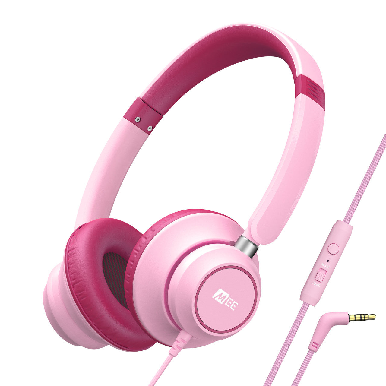 Image of KidJamz KJ45 Safe Listening Headphones for Kids with Inline Microphone.