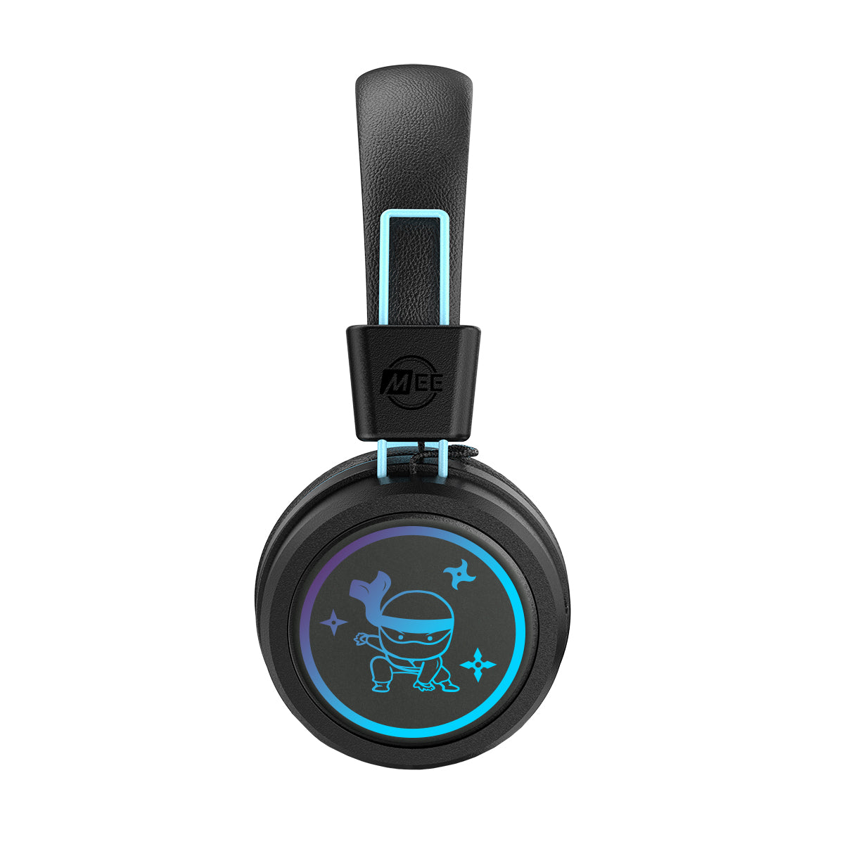 Image of MEE audio KidJamz KJ55BT Bluetooth Wireless Safe Listening Headphones for Children with LED Lights, 85dB Volume Limiter, Microphone, & 40h battery; Kids Headset for School / iPhone / iPad / Tablet