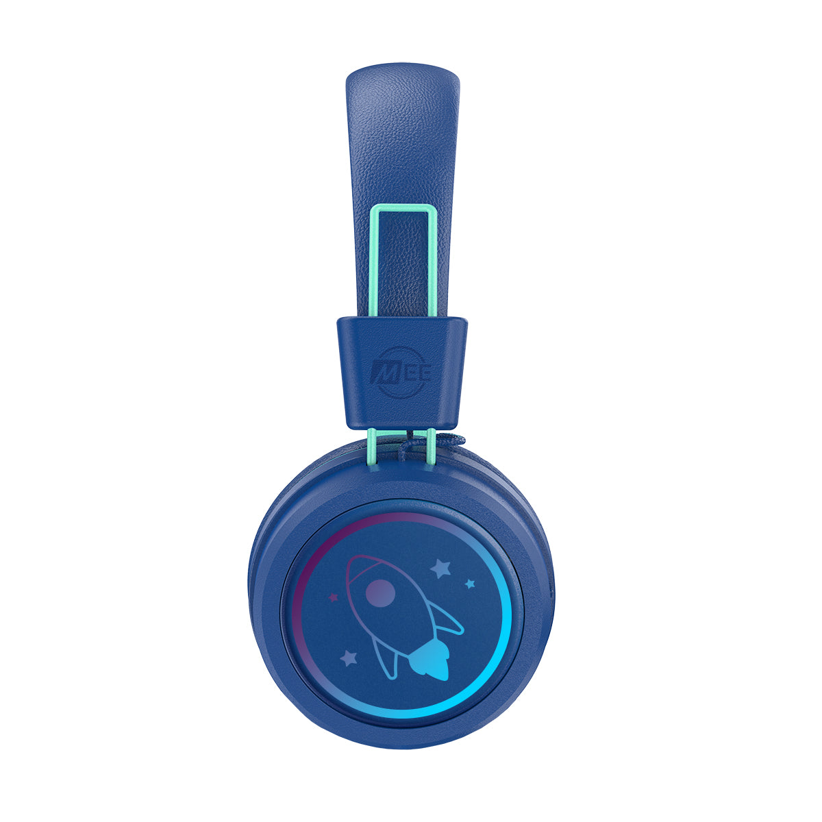 Image of MEE audio KidJamz KJ55BT Bluetooth Wireless Safe Listening Headphones for Children with LED Lights, 85dB Volume Limiter, Microphone, & 40h battery; Kids Headset for School / iPhone / iPad / Tablet