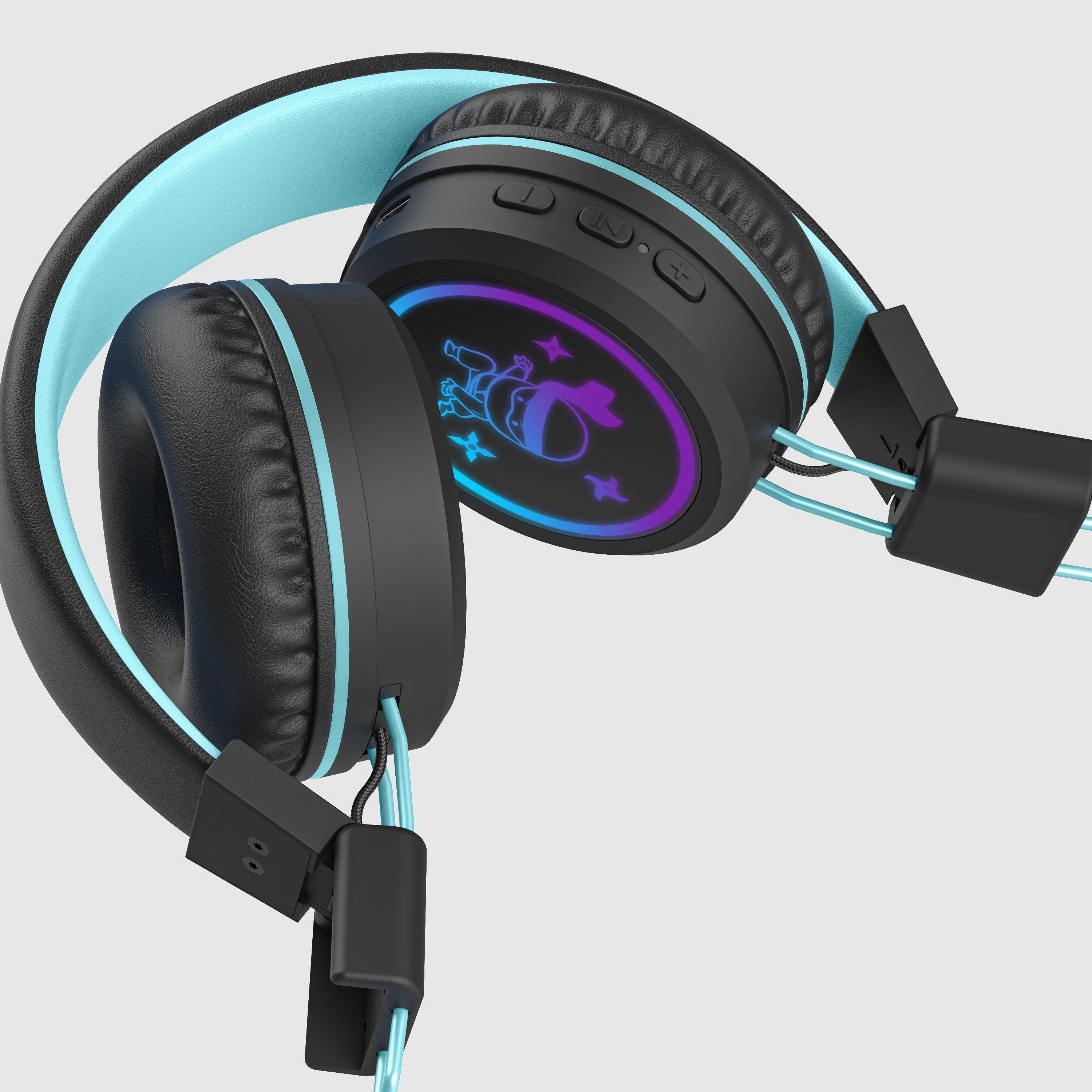 Customization to the MEE audio KidJamz KJ55BT Bluetooth Wireless Safe Listening Headphones for Children with LED Lights, 85dB Volume Limiter, Microphone, & 40h battery; Kids Headset for School / iPhone / iPad / Tablet