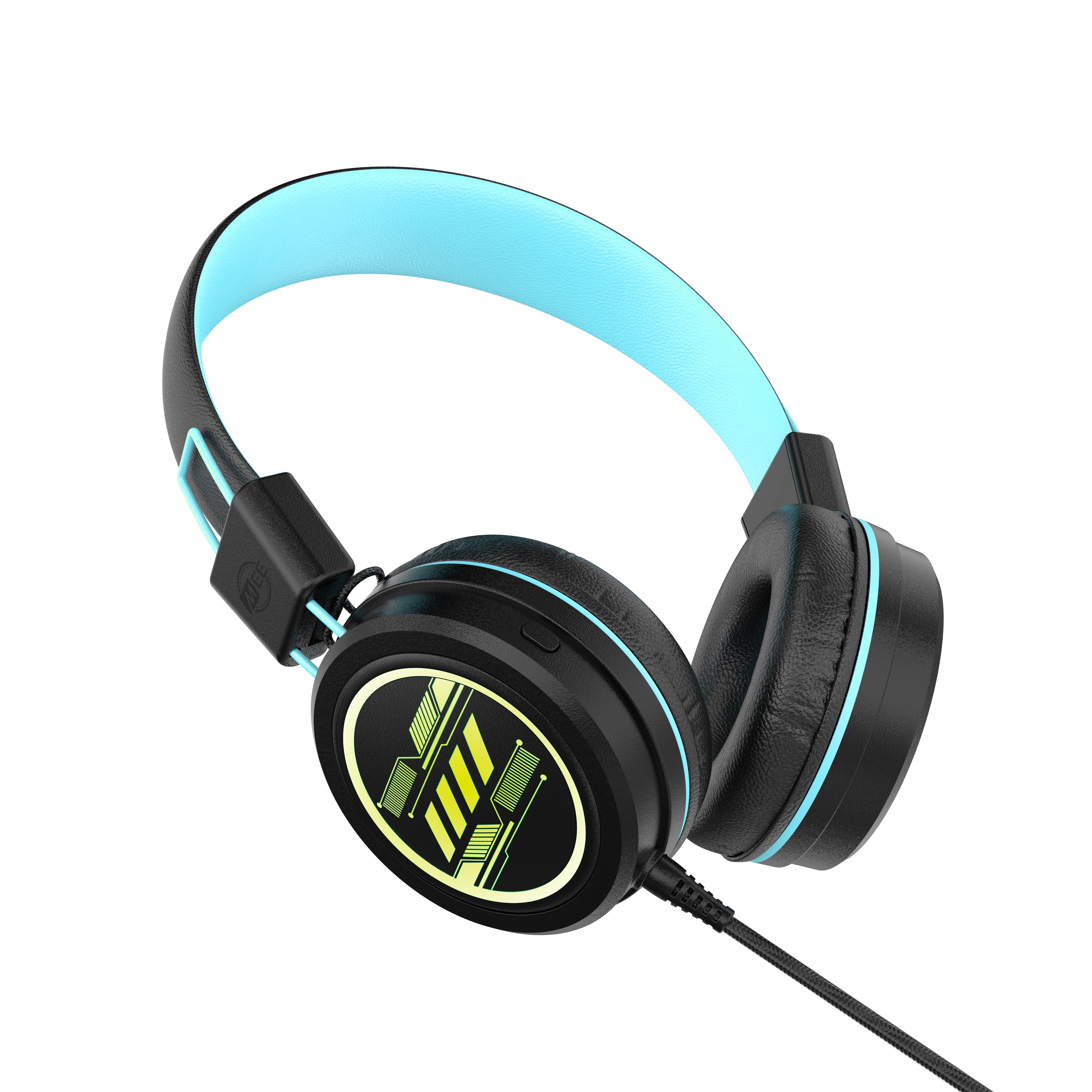 Image of KidJamz KJ55 Safe Listening USB-C Headphones for Kids with LED Lights.