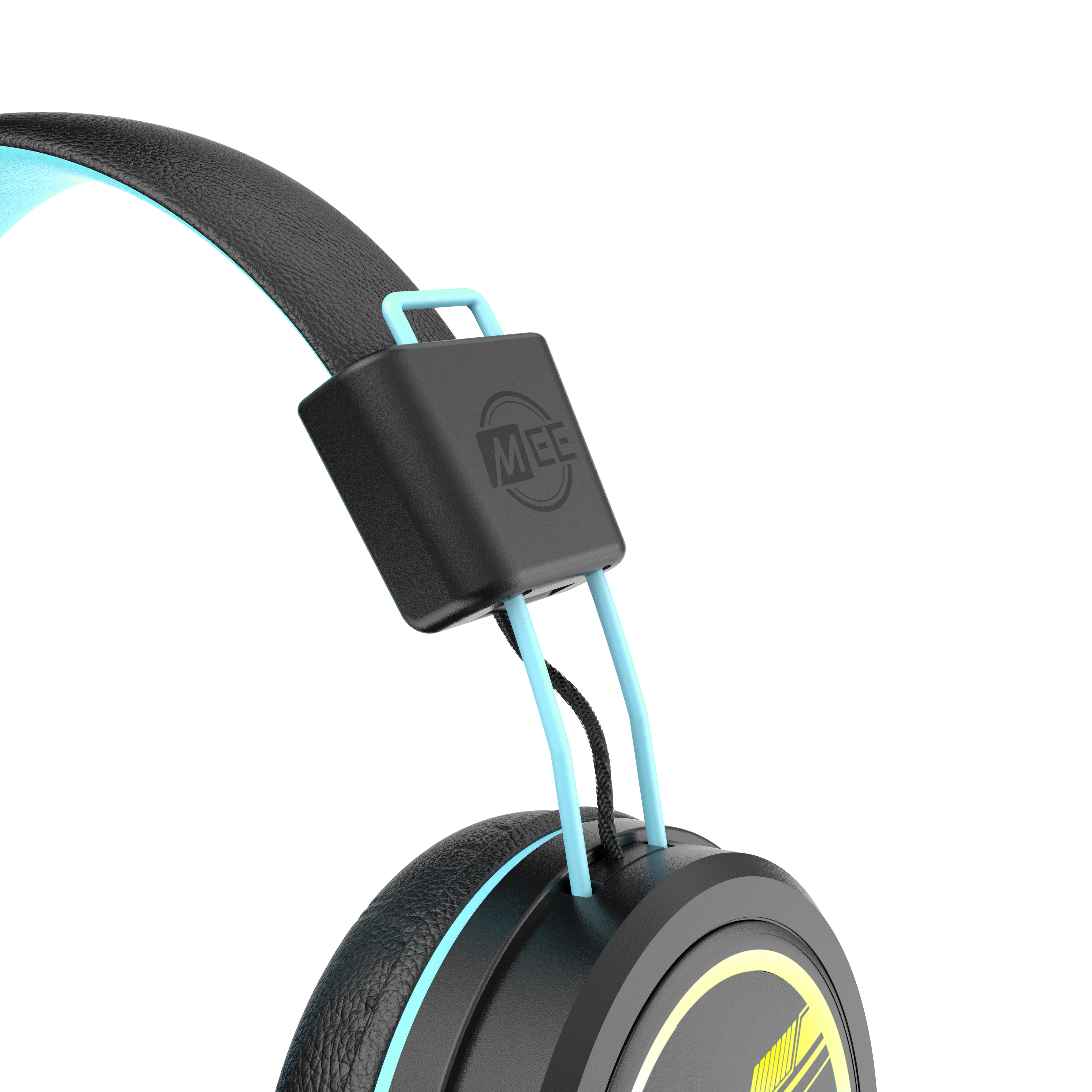 Image of MEE audio KidJamz KJ55BT Bluetooth Wireless Safe Listening Headphones for Children with LED Lights, 85dB Volume Limiter, Microphone, & 40h battery; Kids Headset for School / iPhone / iPad / Tablet