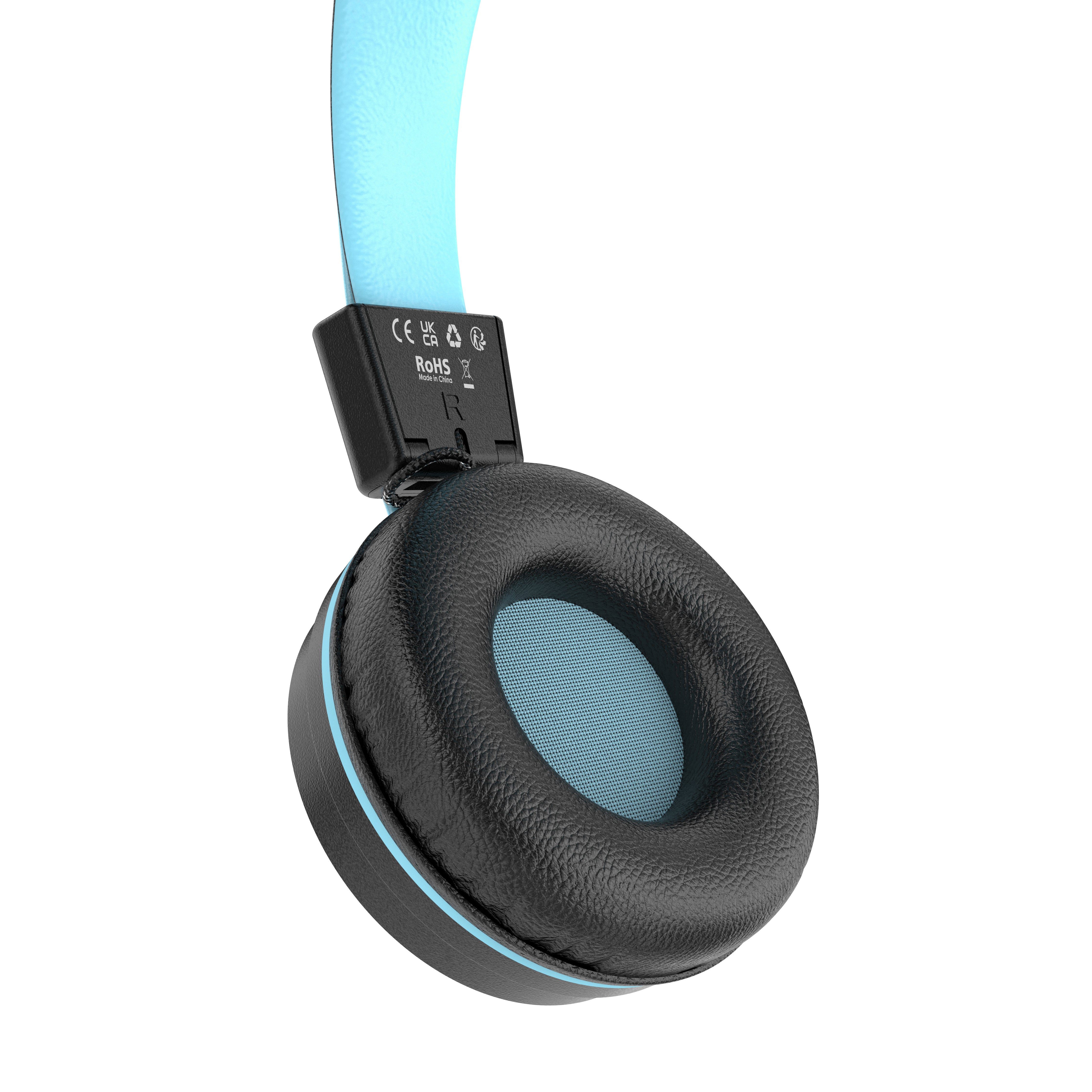Image of MEE audio KidJamz KJ55BT Bluetooth Wireless Safe Listening Headphones for Children with LED Lights, 85dB Volume Limiter, Microphone, & 40h battery; Kids Headset for School / iPhone / iPad / Tablet