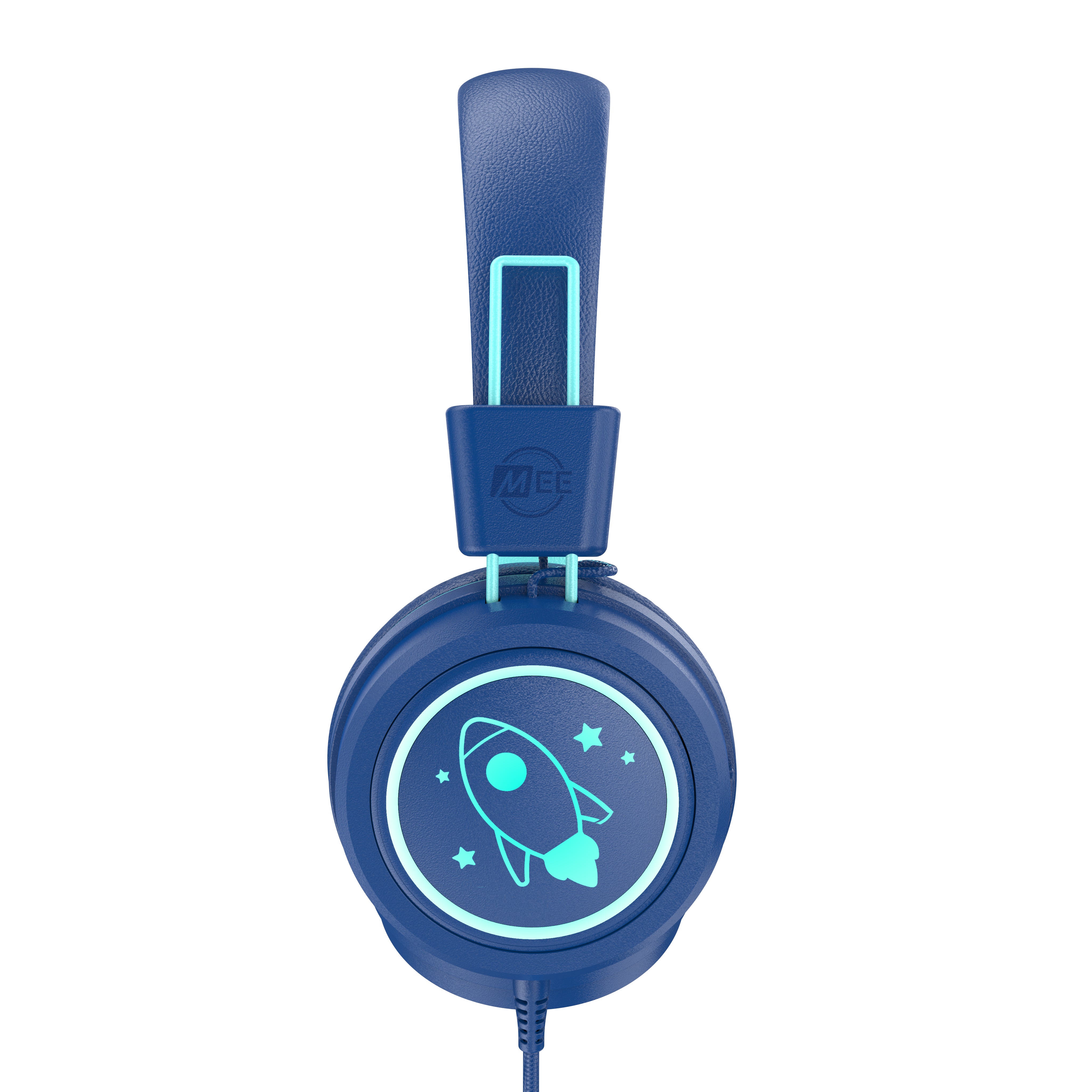 Image of KidJamz KJ55 Safe Listening USB-C Headphones for Kids with LED Lights.