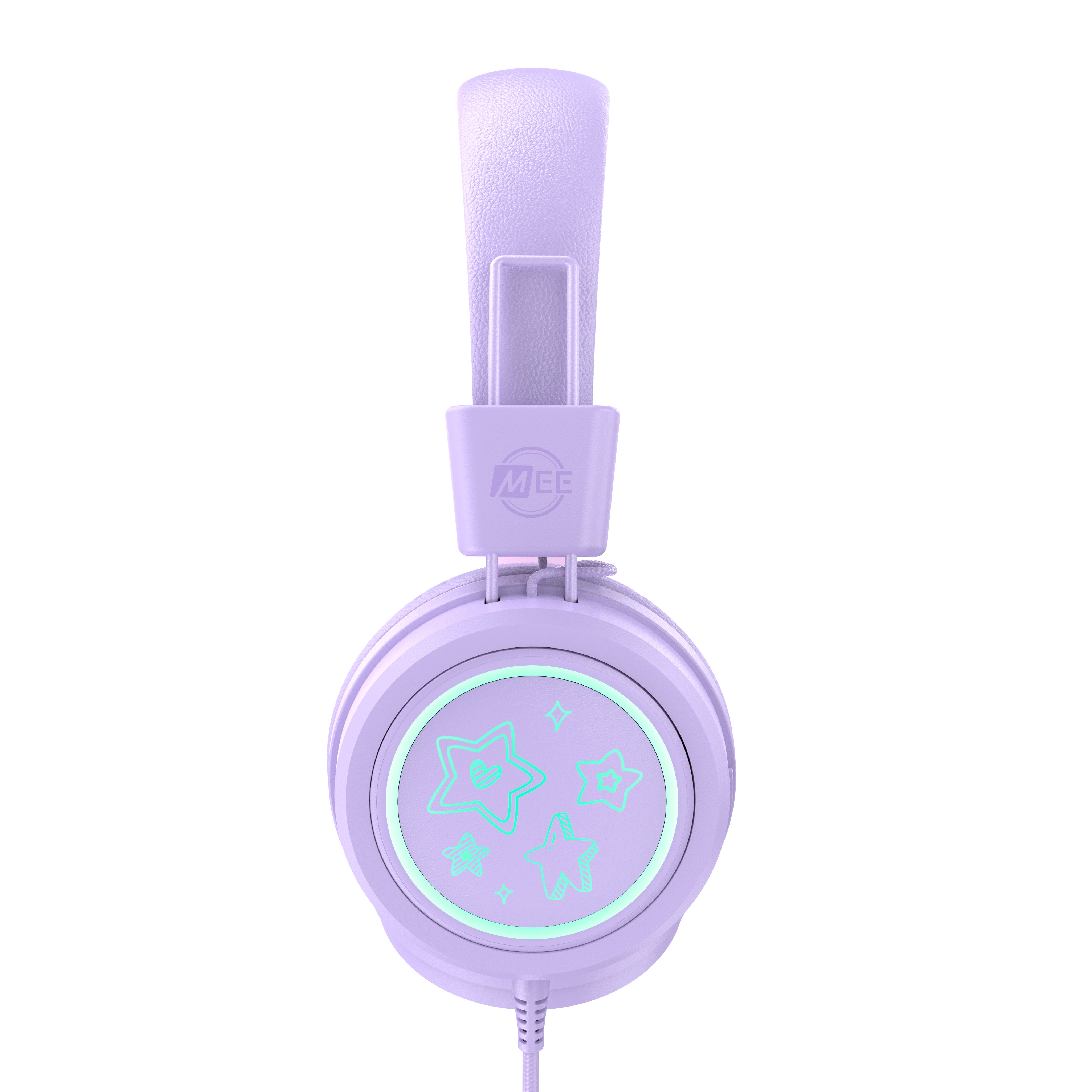 Image of KidJamz KJ55 Safe Listening USB-C Headphones for Kids with LED Lights.