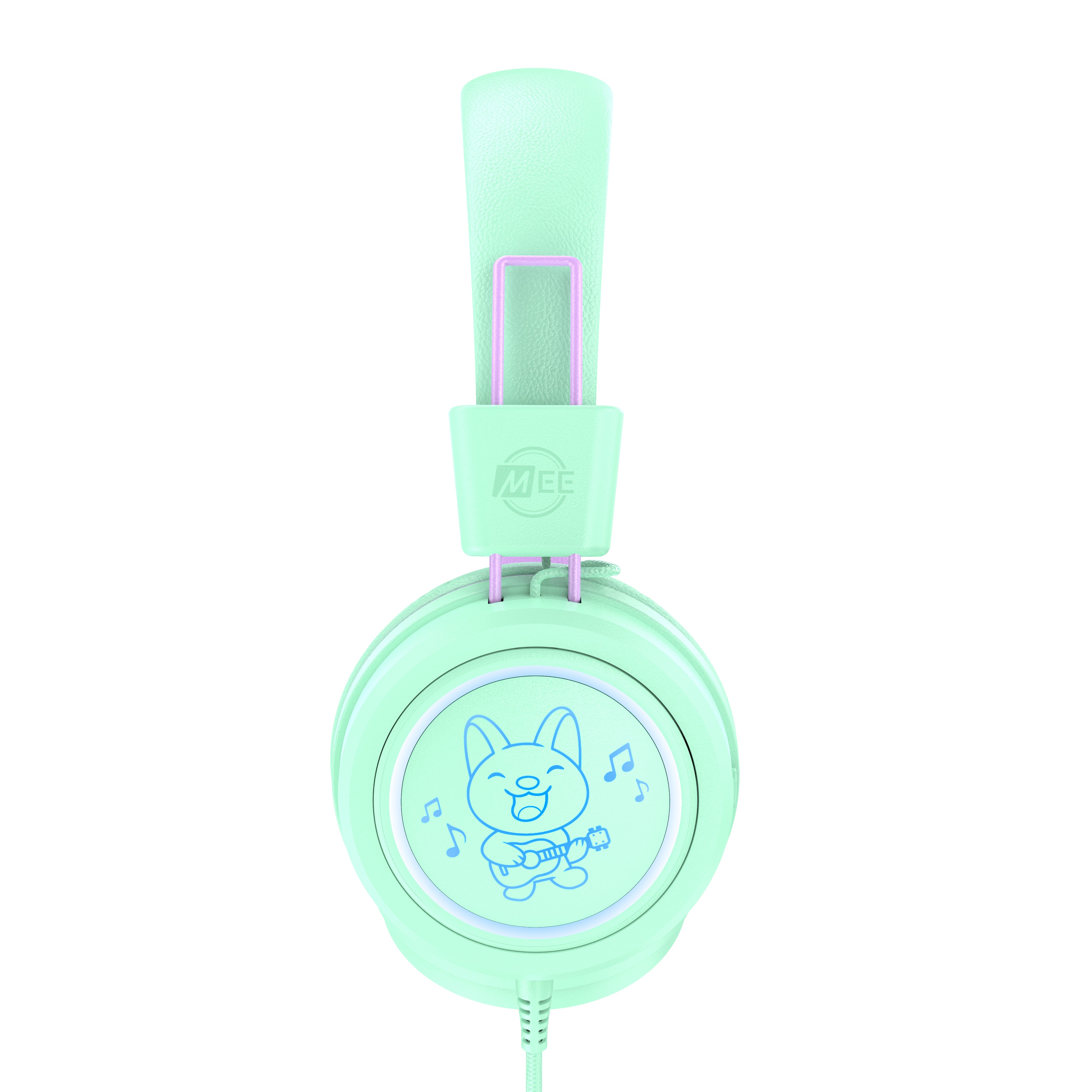 Image of KidJamz KJ55 Safe Listening USB-C Headphones for Kids with LED Lights.