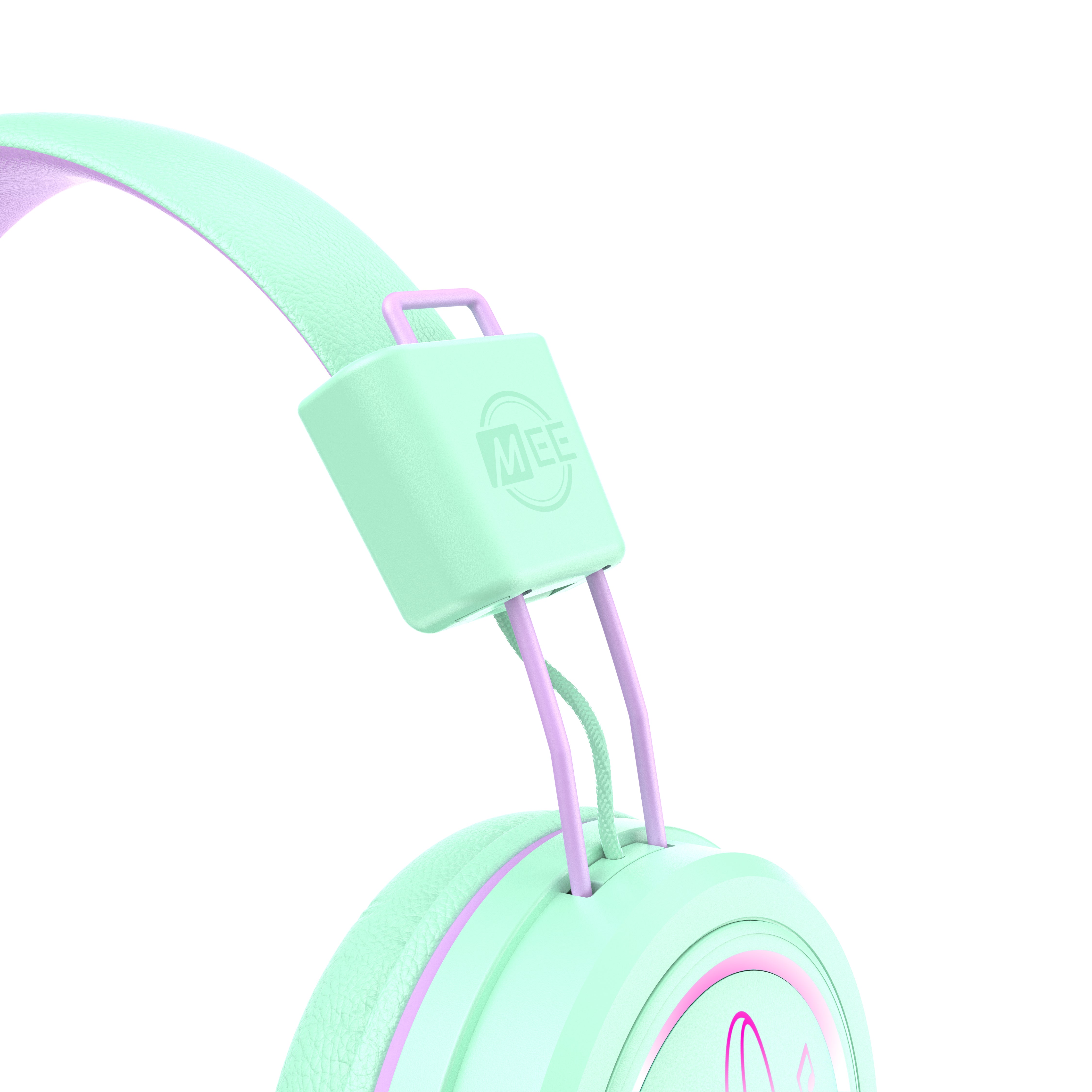 Image of MEE audio KidJamz KJ55BT Bluetooth Wireless Safe Listening Headphones for Children with LED Lights, 85dB Volume Limiter, Microphone, & 40h battery; Kids Headset for School / iPhone / iPad / Tablet