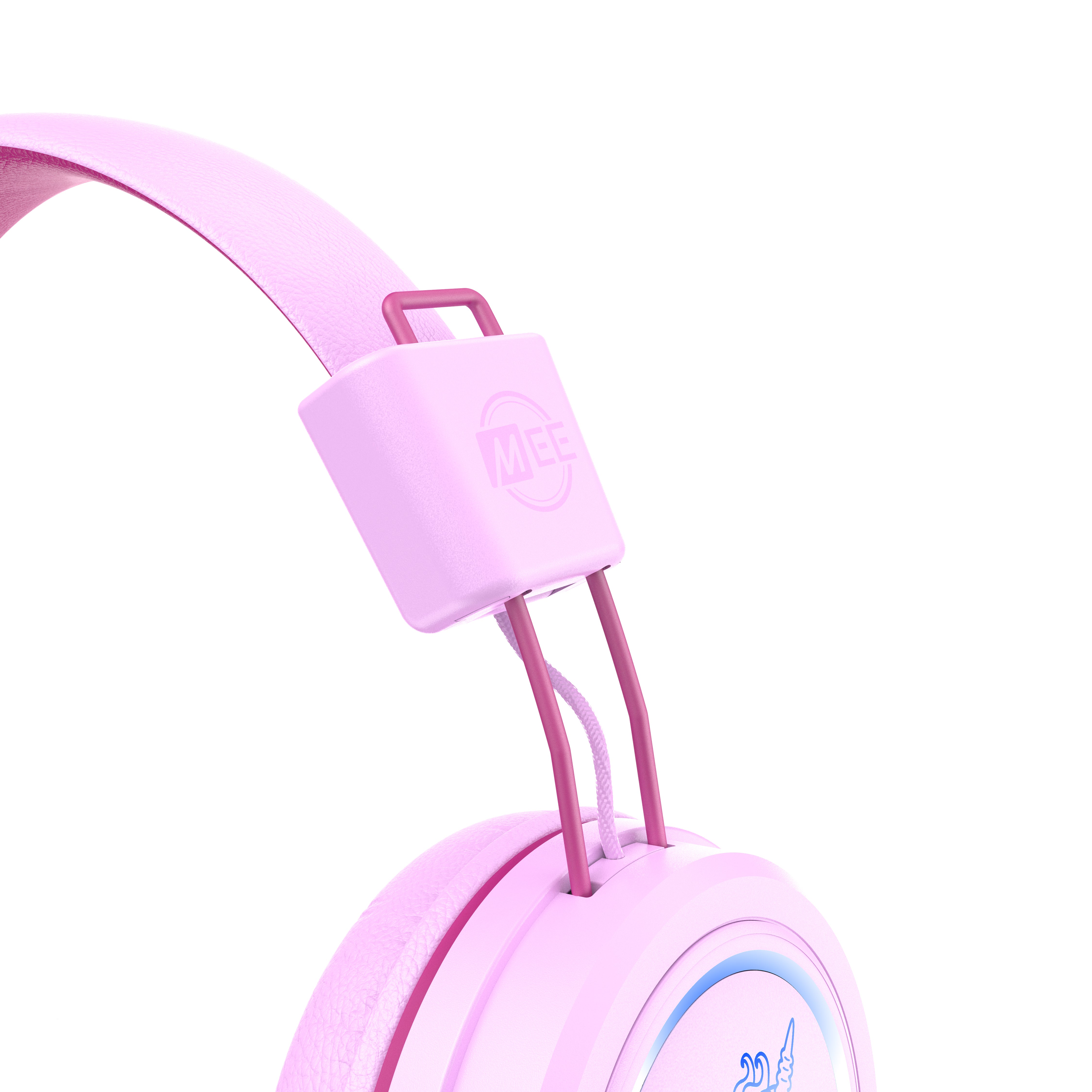 Image of MEE audio KidJamz KJ55BT Bluetooth Wireless Safe Listening Headphones for Children with LED Lights, 85dB Volume Limiter, Microphone, & 40h battery; Kids Headset for School / iPhone / iPad / Tablet