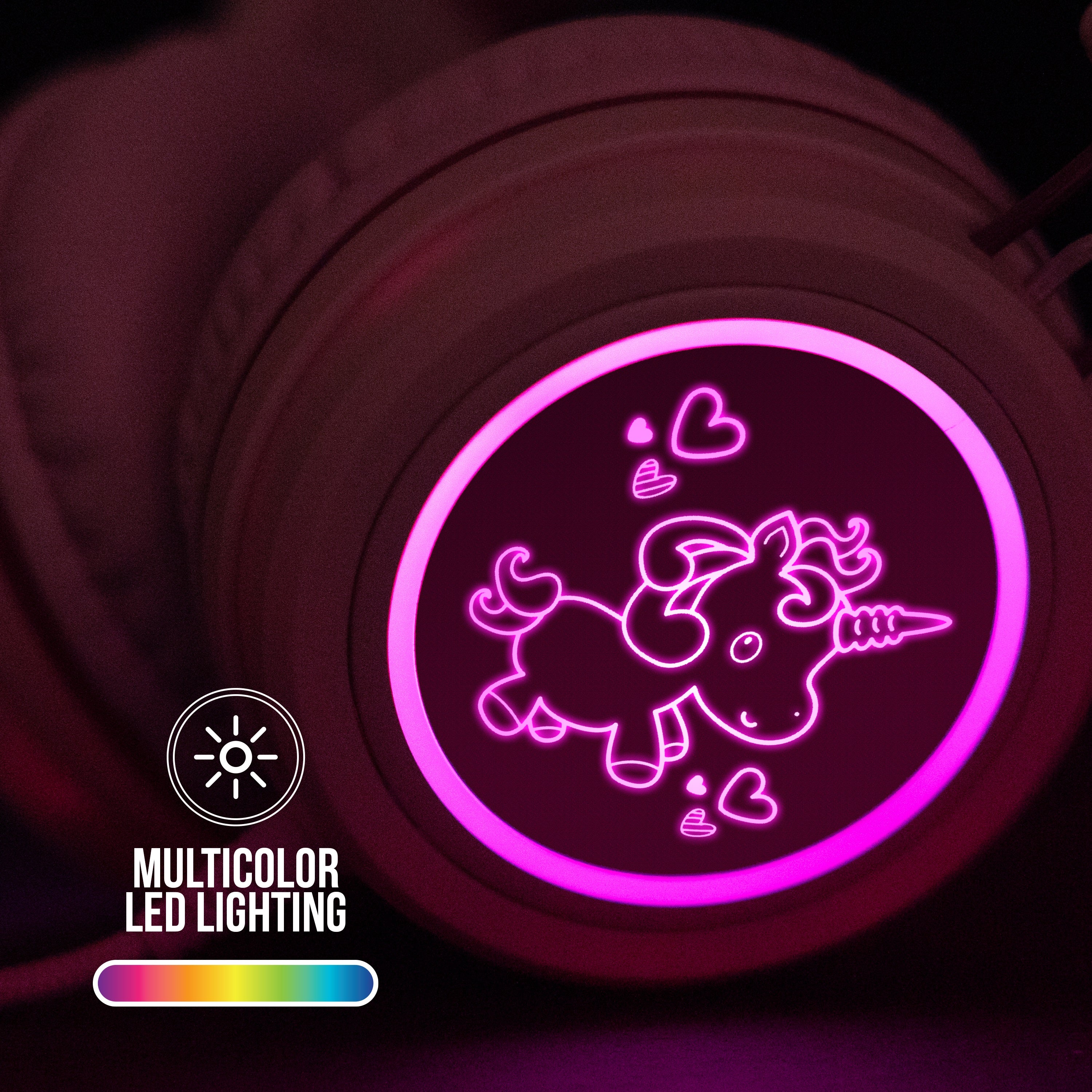 Multicolor LED lights with 8 colors and patterns illuminate the graphics on each ear cup with no batteries required, giving each KidJamz headphone a vibrant look that’s hard for kids to resist and easy for parents to love!