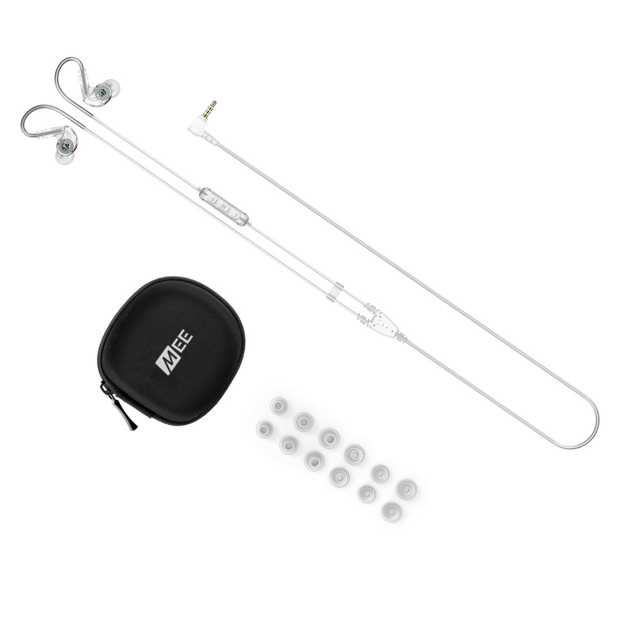 Image of M6 In-Ear Sports Headphones with Memory Wire and Headset (3.5mm Plug).