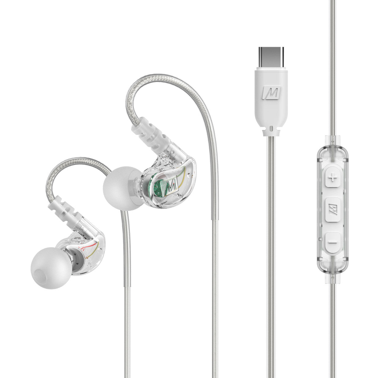 Image of M6 In-Ear Sports Headphones with Memory Wire and Headset (USB-C Plug).