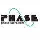 Logo of "phase" with black text and a green swoosh above and below, accompanied by the website "phase-store.com" in smaller letters.