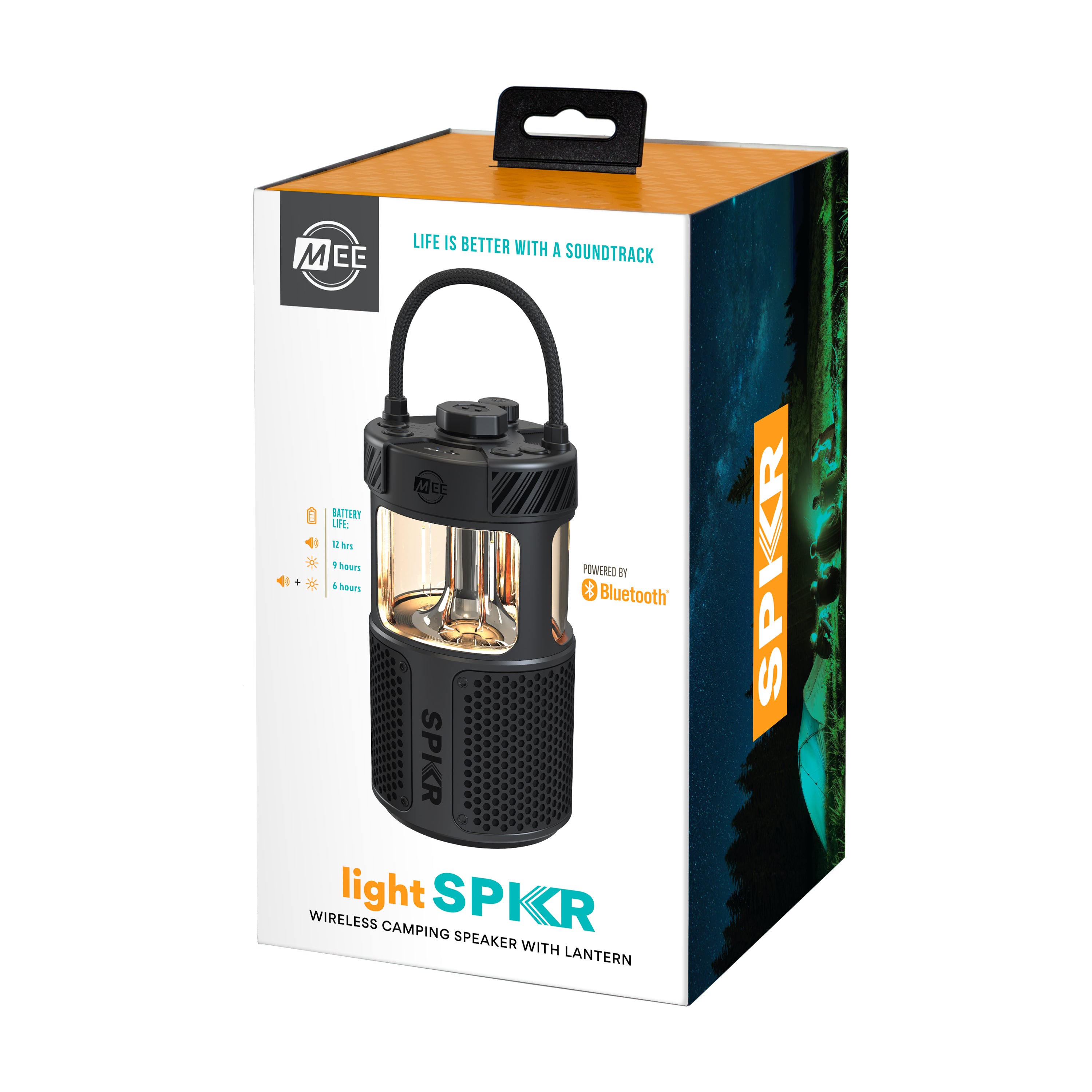 Image of lightSPKR Bluetooth Wireless Speaker with Camping Lantern.