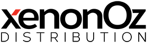 Logo of xenonoz distribution featuring stylized black text with a red accent on the letter "x".