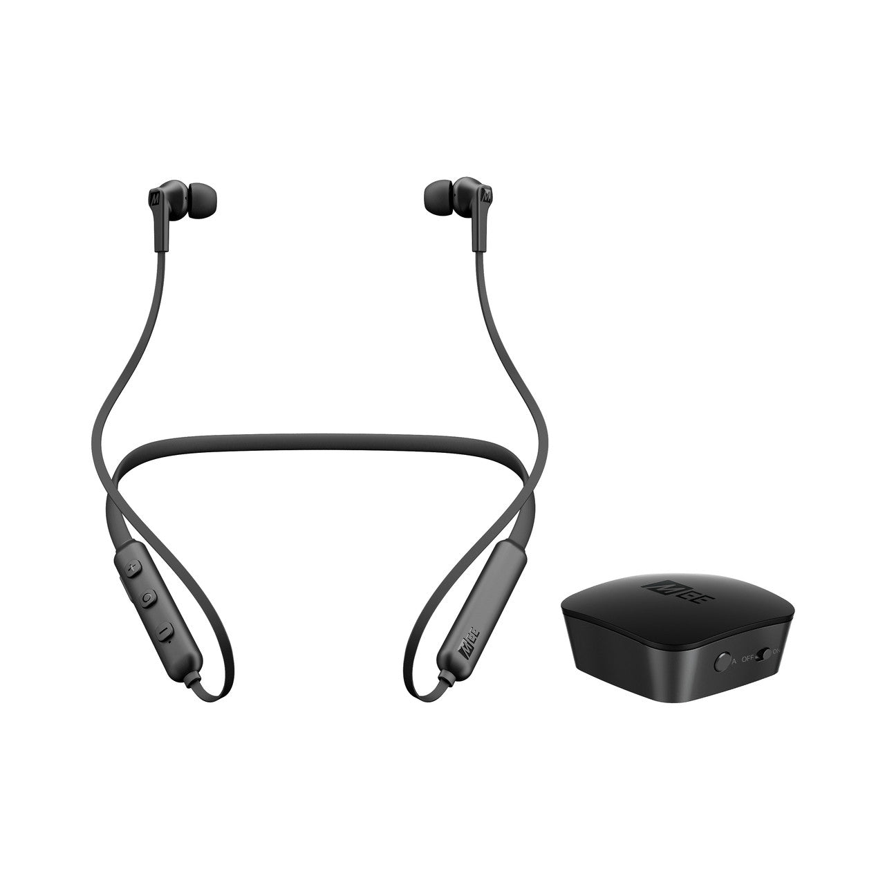 Image of Connect T1N1 Wireless Headphone System for TV - Includes Bluetooth Transmitter and Neckband Headphones.