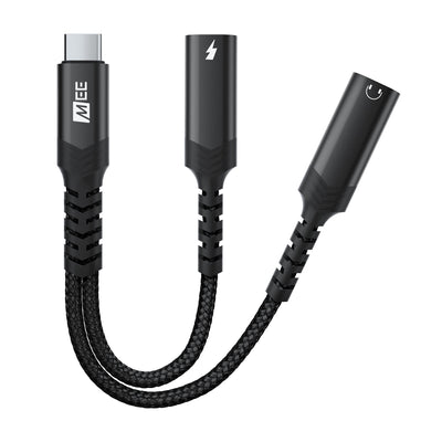USB-C Audio & Charging Splitter: Use USB Headphones While Charging Your Device