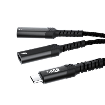 USB-C Audio & Charging Splitter: Use USB Headphones While Charging Your Device
