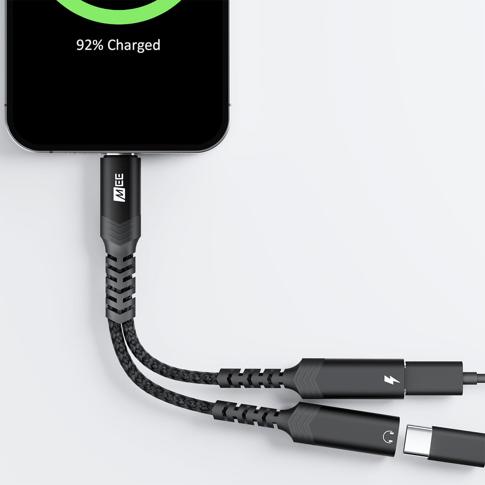 USB-C Audio & Charging Splitter: Use USB Headphones While Charging Your Device