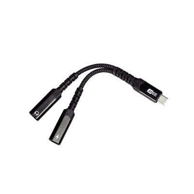 USB-C Audio & Charging Splitter: Use USB Headphones While Charging Your Device