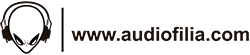 Logo of audiofilla featuring a stylized human face wearing headphones on the left, with the text "www.audiofilla.com" next to it.