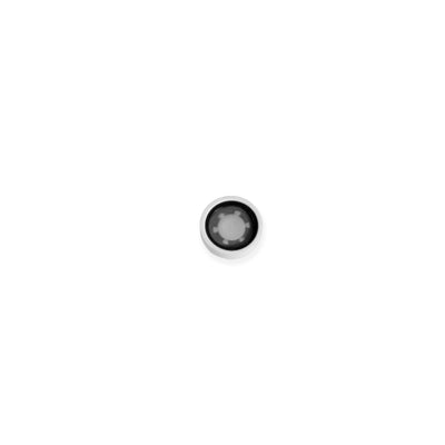 Backside of 25 dB Ear filter against a white background.