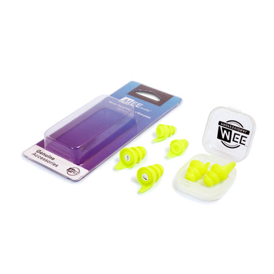set of earplugs with its case