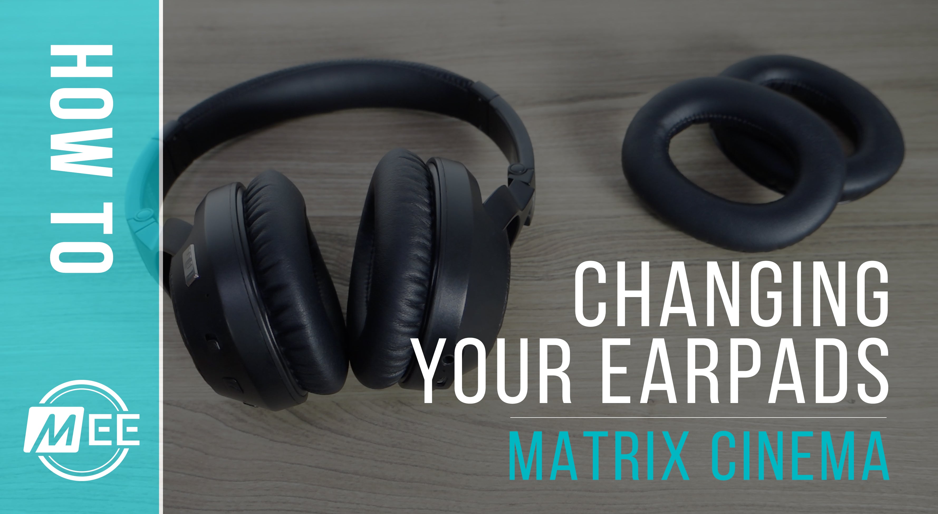 Load video: This video demonstrates how to replace the earpads on your MEE audio Matrix series headphones with a new pair that has the plastic backing rings pre-installed. If your new pads did not come with the plastic backing rings, refer to the second video below for the ring installation instructions
