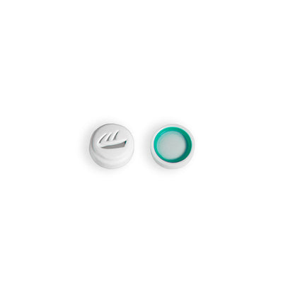 10 dB Filter with Teal rim on a white background 