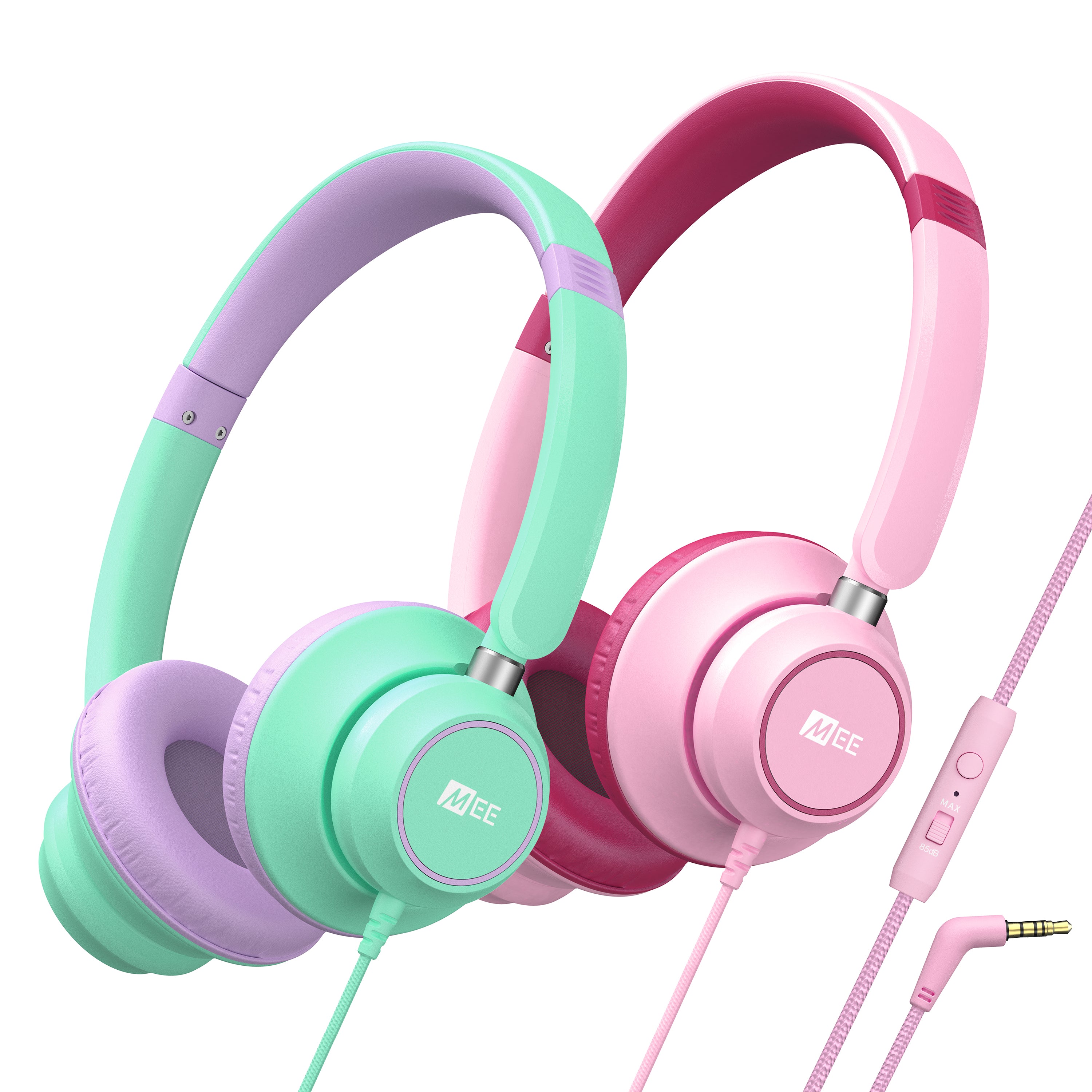 KidJamz KJ45 Safe Listening Headphones for Kids with Inline Microphone