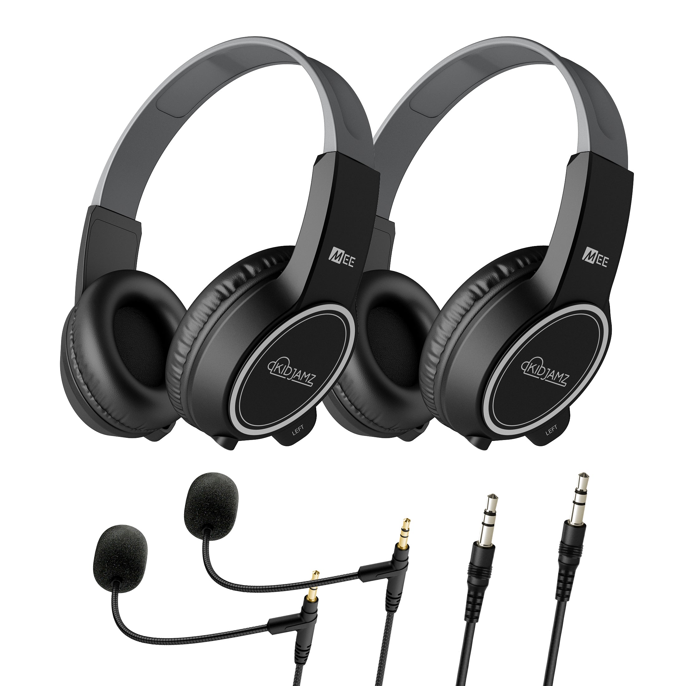 KidJamz KJ35 Safe Listening Headset for Kids with Boom Microphone [3.5mm Plug]