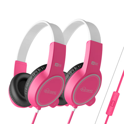 KidJamz KJ35 Safe Listening Headphones for Kids with Inline Microphone [3.5mm Plug]