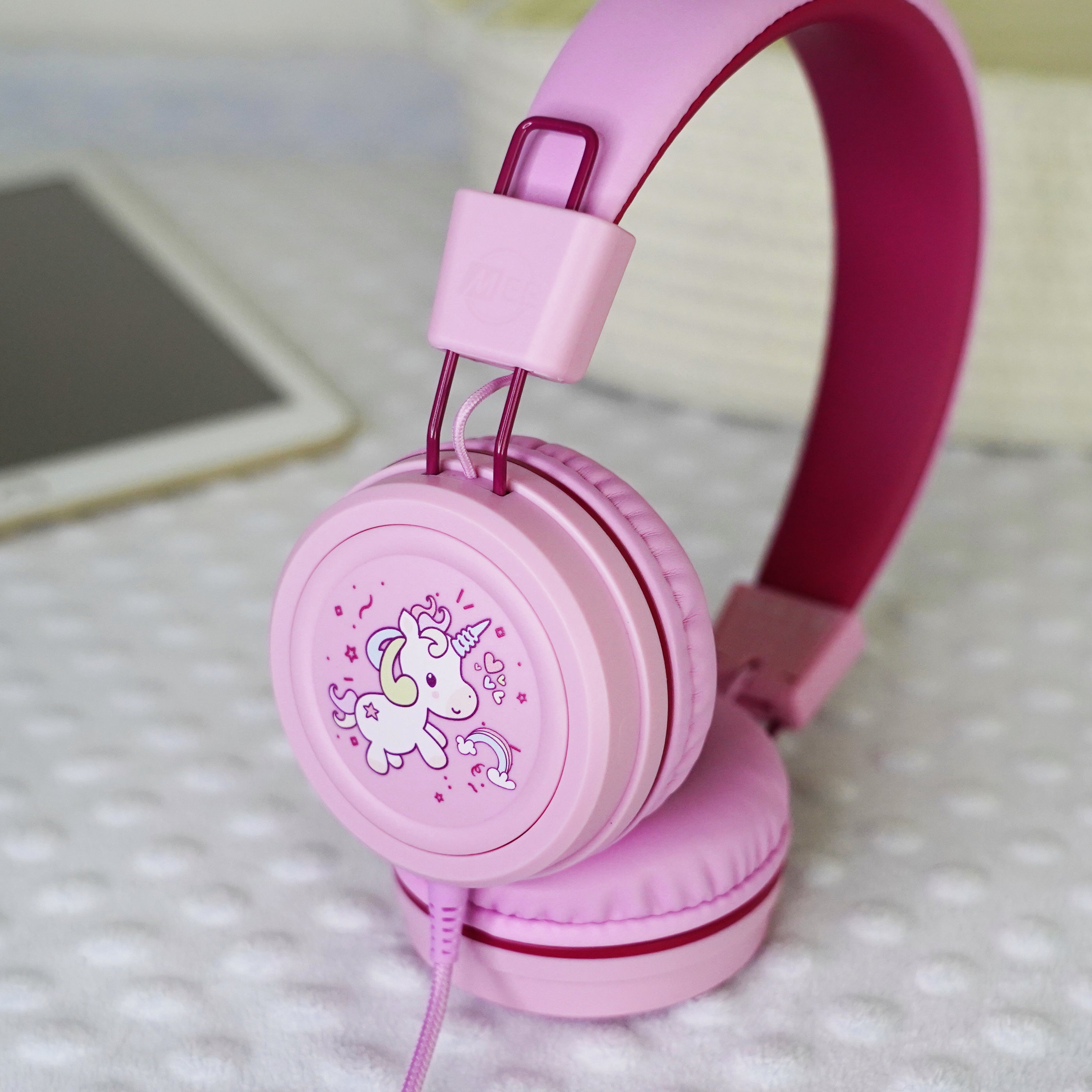 [NEW 2026] KidJamz KJ55 Safe Listening Headphones for Kids with Headset & Color Graphics [3.5mm Plug]