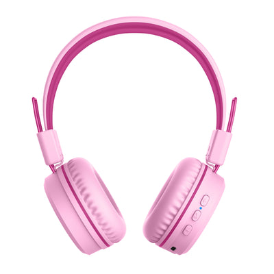 Image of MEE audio KidJamz KJ55BT Bluetooth Wireless Safe Listening Headphones for Children with LED Lights, 85dB Volume Limiter, Microphone, & 40h battery; Kids Headset for School / iPhone / iPad / Tablet