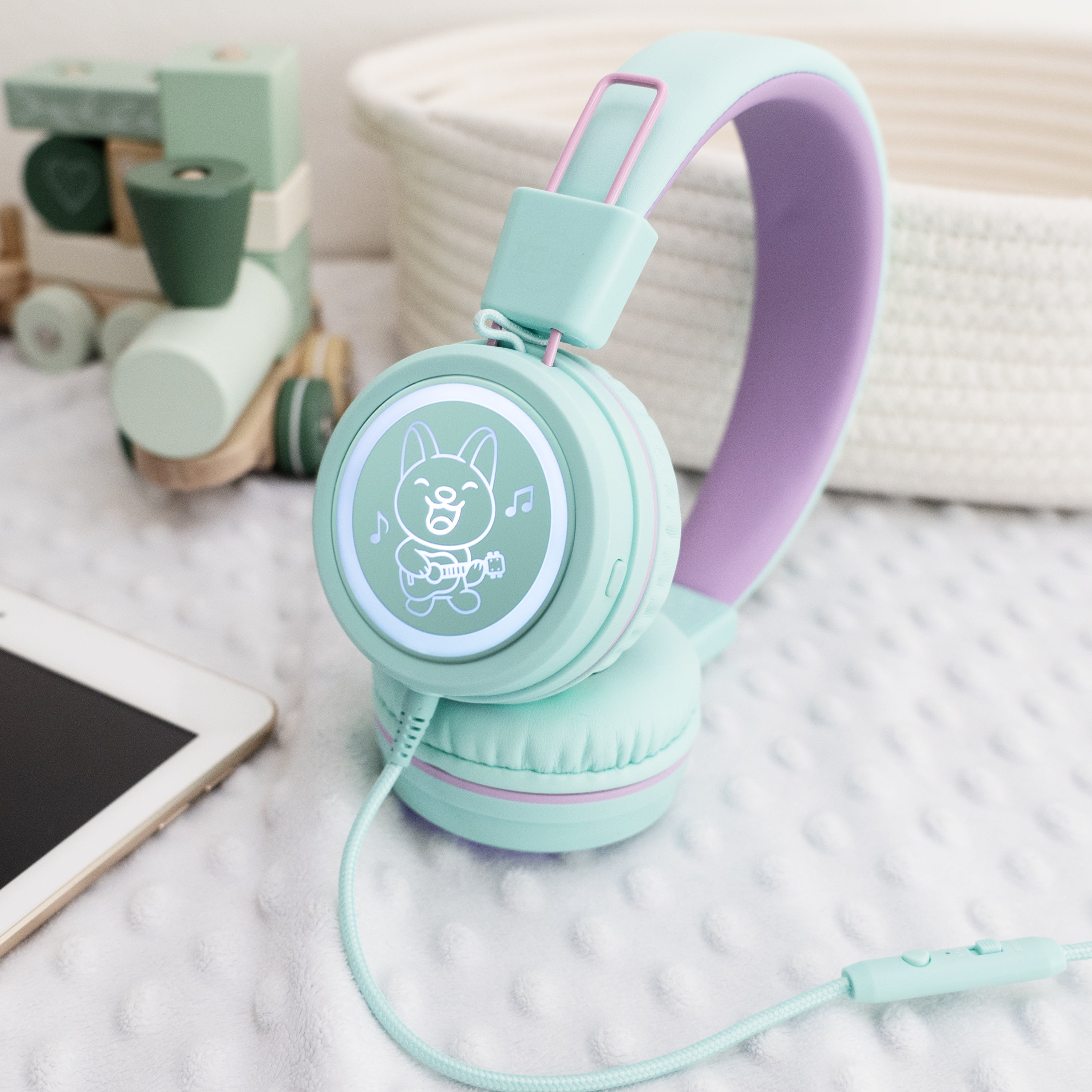 MEE audio KidJamz KJ55 Kids Headphones in Mint