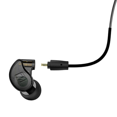 Image of Black M6 PRO Noise-Isolating Musician’s In-Ear Monitor and black cable
