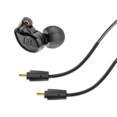 Image of Black M6 PRO Noise-Isolating Musician’s In-Ear Monitor and black cable