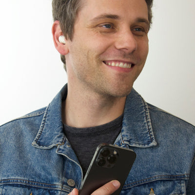 Image of Pebbles Low Profile Wireless Earbuds.