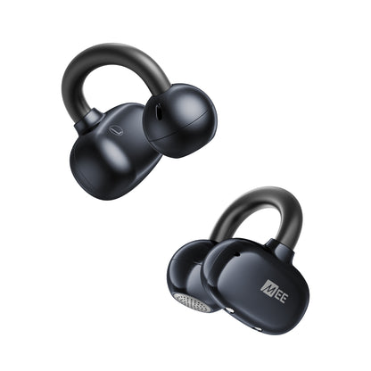 Black Pebbles Air earbuds on a white background
