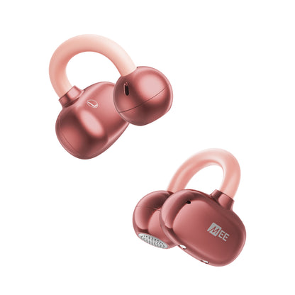Pink Pebbles Air earbuds on a white background

