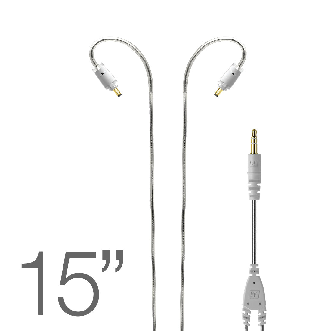 Image of 15" Short Stereo Cable for MEE audio M6 VR.