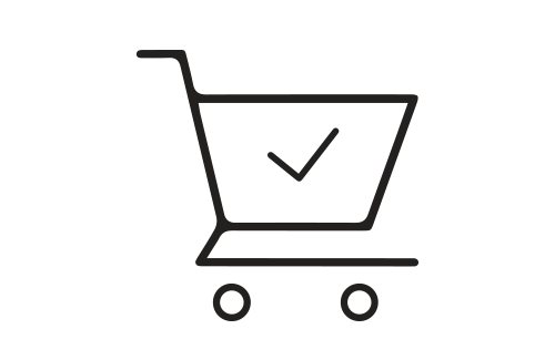 shopping cart graphic icon