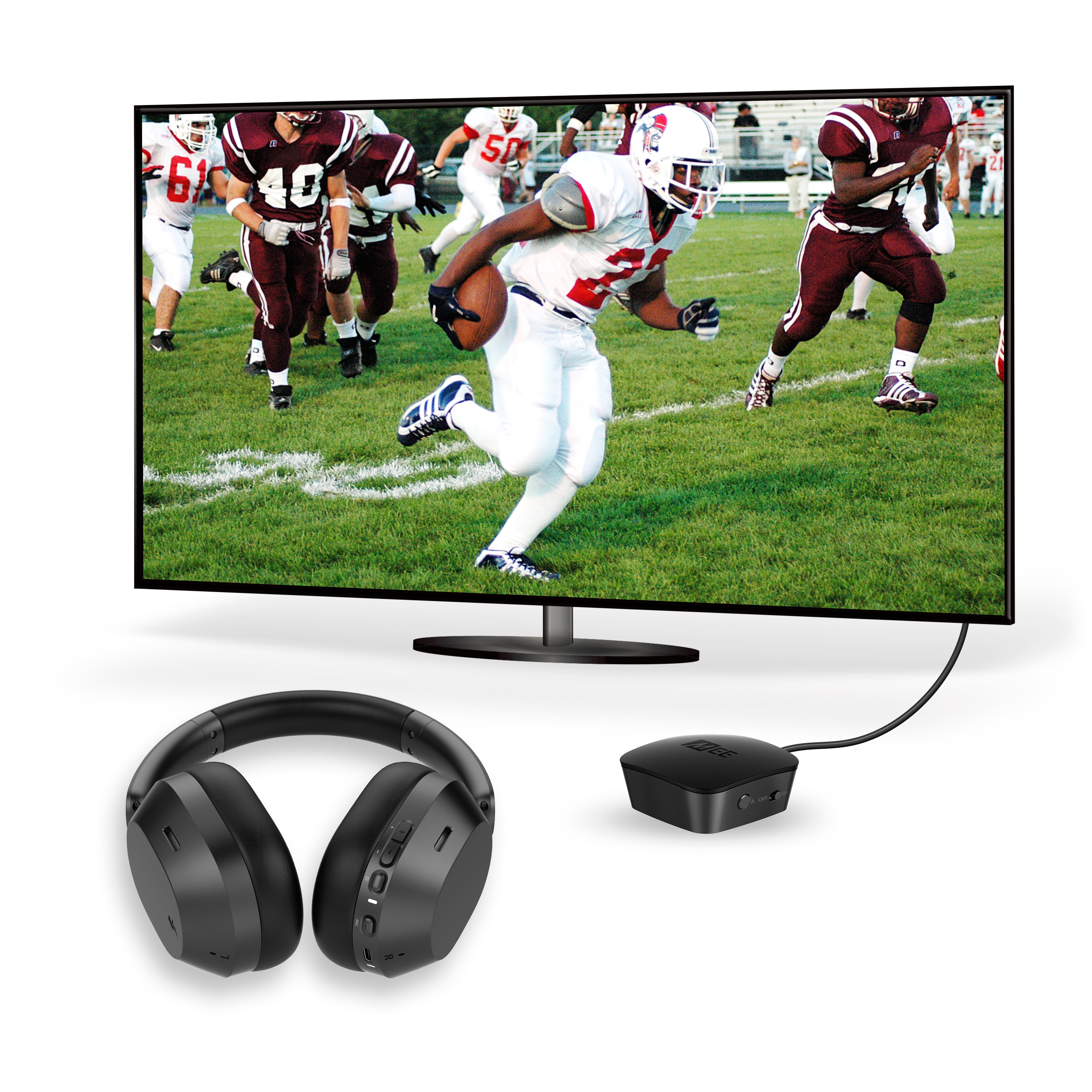 [NEW 2026] Matrix Cinema 3D TV Headphones + Connect Transmitter System for All TVs