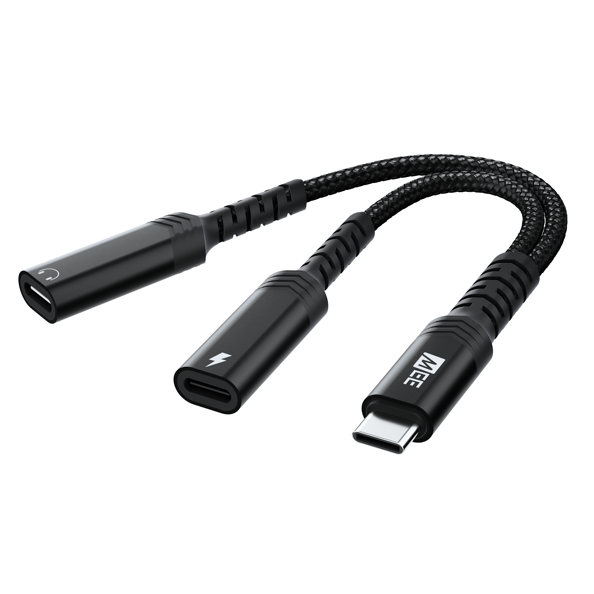 USB-C Audio & Charging Splitter: Use USB Headphones While Charging Your Device