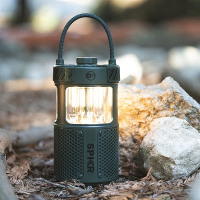 Image of lightSPKR Bluetooth Wireless Speaker with Camping Lantern.